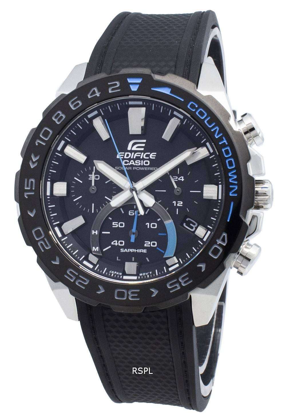 Casio Edifice EFS S550PB 1AV EFSS550PB 1AV Reloj cronógrafo solar para