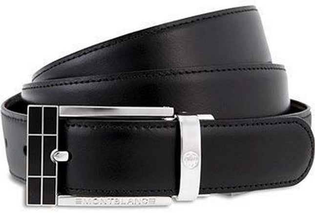 Montblanc Contemporary 101899 CinturÃ³n de cuero reversible para hombre negro-marrÃ³n