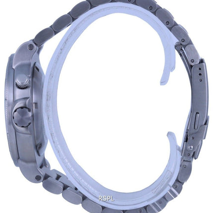 Ratio FreeDiver Reloj para hombre con esfera negra y acero inoxidable de cuarzo 1050MD93-02V-BLK 1000M