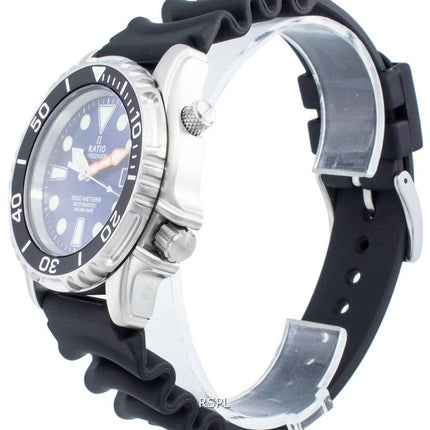 Ratio Free Diver Helium Safe 1000M Acero inoxidable Automático 1066KE20-33VA-BLU Reloj para hombre