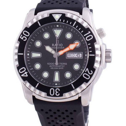 Ratio Free Diver Helium-Safe 1000M Sapphire Automatic 1068HA90-34VA-BLK Reloj para hombre