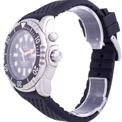 Ratio Free Diver Helium-Safe 1000M Sapphire Automatic 1068HA90-34VA-BLK Reloj para hombre