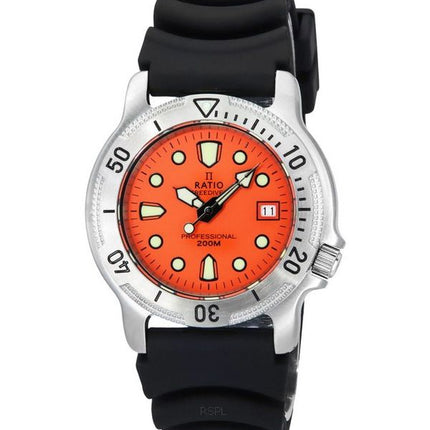 Reloj para hombre Ratio FreeDiver Professional con esfera naranja y zafiro 22AD202-ORG 200M