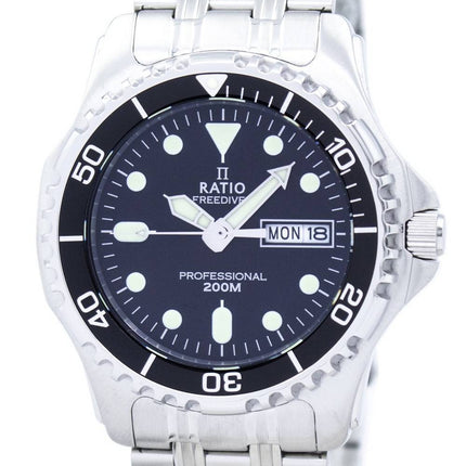 Reloj para hombre Ratio Free Diver Professional 200M Sapphire Quartz 36JL140