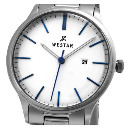 Reloj Westar Profile de acero inoxidable con esfera blanca y cuarzo 40182STN407 para mujer