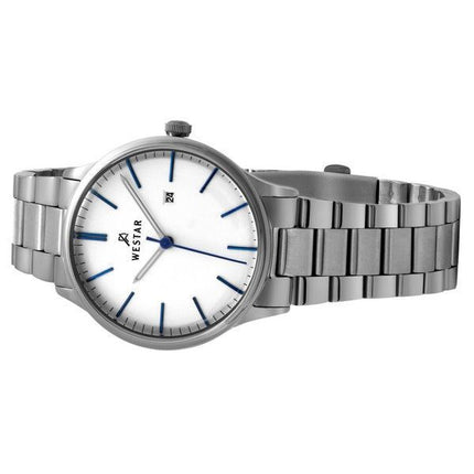 Reloj Westar Profile de acero inoxidable con esfera blanca y cuarzo 40182STN407 para mujer