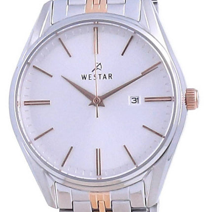 Westar Silver Dial Two Tone Stainless Steel Quartz 40210 SPN 607 Reloj para mujer