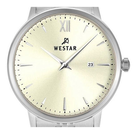 Reloj para mujer Westar Profile de acero inoxidable con esfera color champán claro y cuarzo 40215STN102