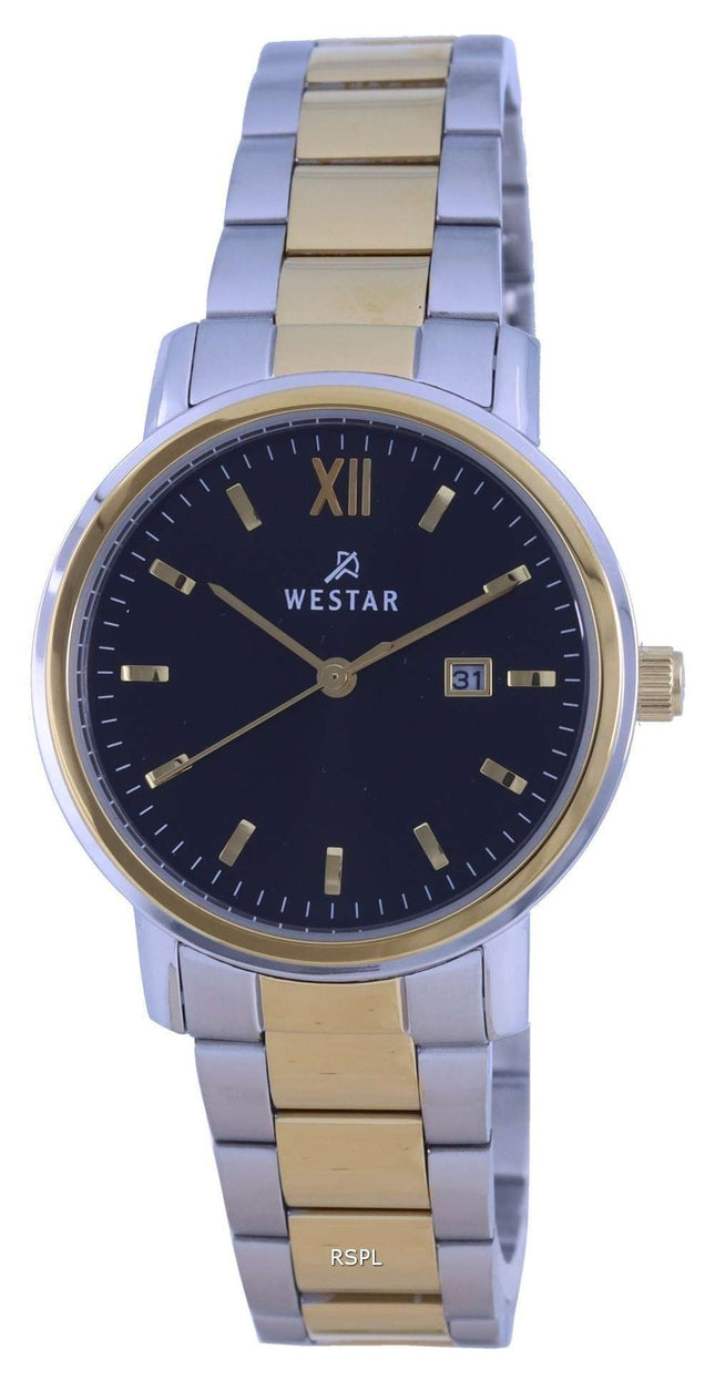 Westar, acero inoxidable en dos tonos, cuarzo 40245 CBN 103, reloj para mujer