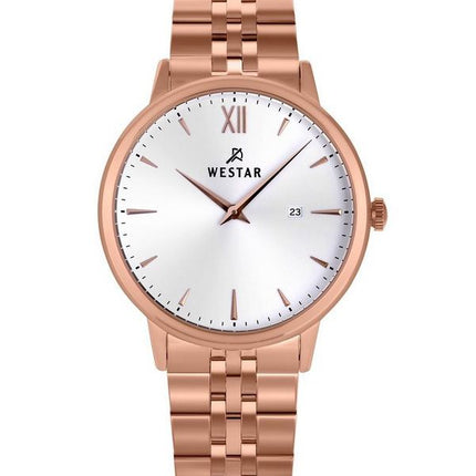 Reloj Westar Profile de acero inoxidable con esfera blanca y cuarzo 50215PPN601 para hombre