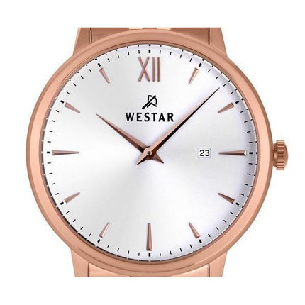 Reloj Westar Profile de acero inoxidable con esfera blanca y cuarzo 50215PPN601 para hombre