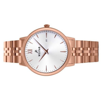 Reloj Westar Profile de acero inoxidable con esfera blanca y cuarzo 50215PPN601 para hombre