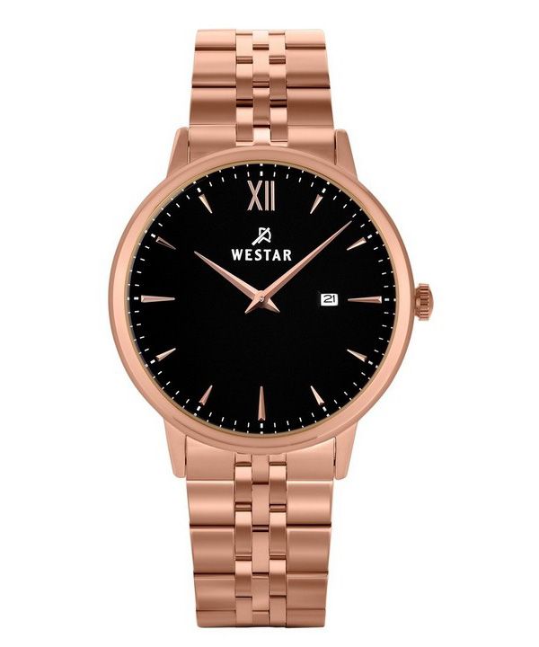 Reloj Westar Profile de acero inoxidable con esfera negra y cuarzo 50215PPN603 para hombre