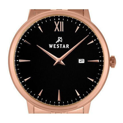 Reloj Westar Profile de acero inoxidable con esfera negra y cuarzo 50215PPN603 para hombre