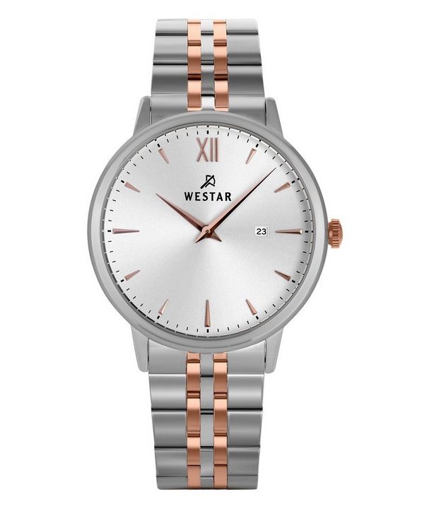 Reloj Westar Profile de acero inoxidable con esfera plateada y cuarzo 50215SPN607 para hombre