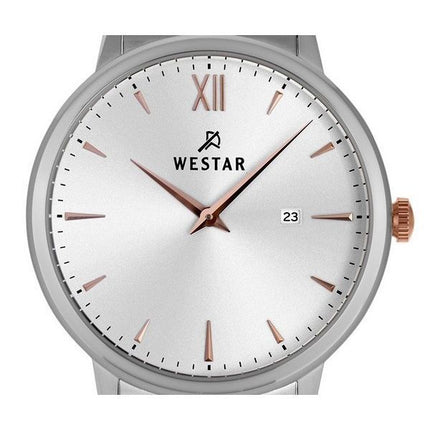 Reloj Westar Profile de acero inoxidable con esfera plateada y cuarzo 50215SPN607 para hombre