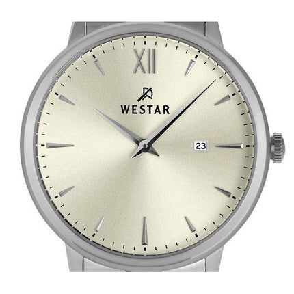 Reloj para hombre Westar Profile de acero inoxidable con esfera color champán claro y cuarzo 50215STN102