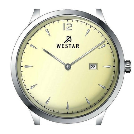 Reloj Westar Profile con correa de cuero y esfera color champán claro de cuarzo 50217STN182 para hombre