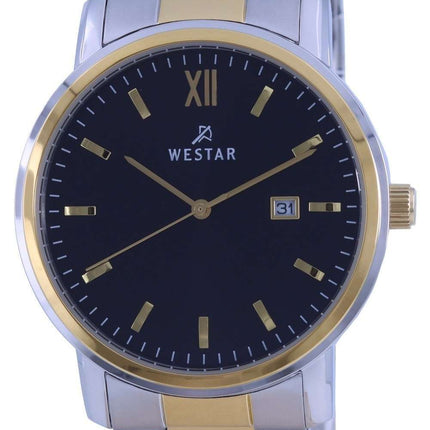 Westar, acero inoxidable en dos tonos, cuarzo 50245 CBN 103, reloj para hombre