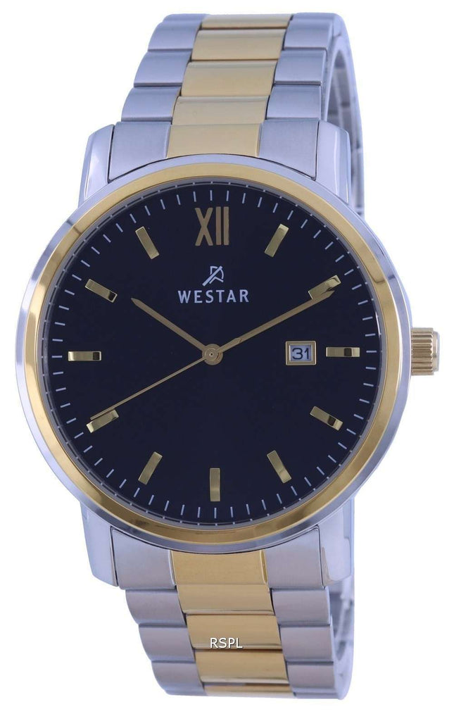 Westar, acero inoxidable en dos tonos, cuarzo 50245 CBN 103, reloj para hombre