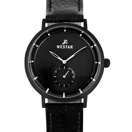 Reloj Westar Profile con correa de cuero y esfera negra de cuarzo 50246BBN103 para hombre