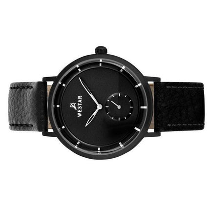 Reloj Westar Profile con correa de cuero y esfera negra de cuarzo 50246BBN103 para hombre