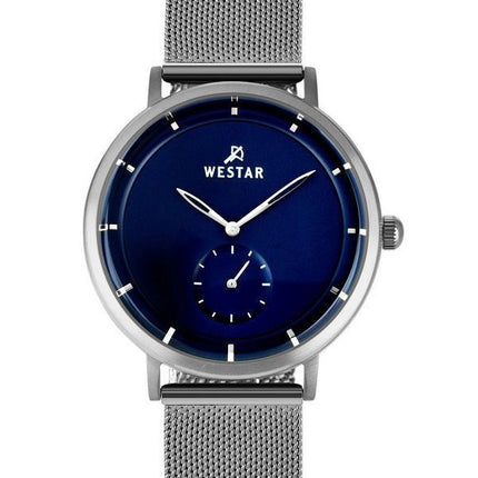 Reloj Westar Profile de acero inoxidable con esfera azul y cuarzo 50247STN104 para hombre