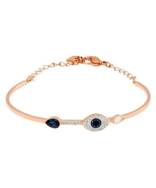 Pulsera Swarovski Symbolica Blue Evil Eye con acabado en metal mixto 5171991 para mujer