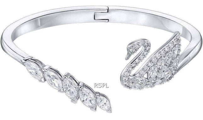 Pulsera Swarovski 5258396 Swan Lake con baño de rodio blanco para mujer