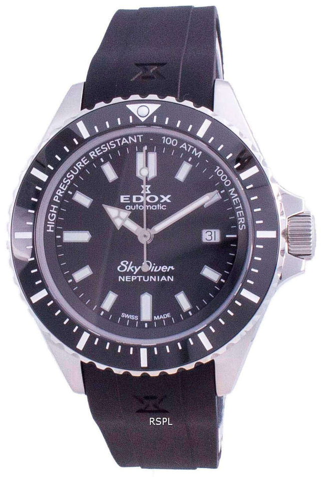 Edox Skydiver Neptunian Date Automatic Diver's 801203NCANIN 80120 3NCA NIN 1000M Men's Watch