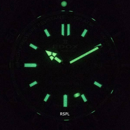 Reloj Edox SkyDiver Diver de acero inoxidable con esfera verde automático 801203VMVDN1 1000M para hombre