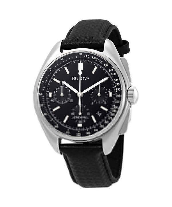 Bulova Edición especial Moon Apollo Lunar Pilot Cronógrafo Esfera negra Cuarzo 96B251 Reloj para hombre