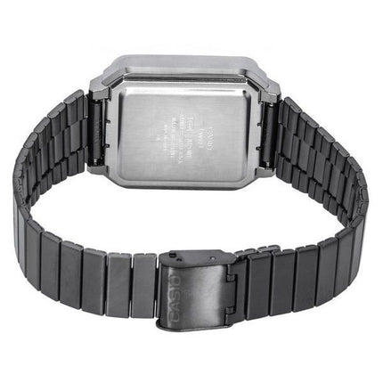 Casio Vintage Digital Pulsera de acero inoxidable Cuarzo A120WEGG-1B Reloj unisex