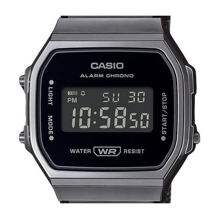 Reloj unisex Casio Vintage Digital de acero inoxidable con pulsera de malla de cuarzo A168WEMB-1B