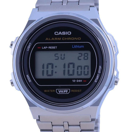 Reloj unisex Casio A171 Vintage de resina de acero inoxidable digital A171WE-1A A171WE-1