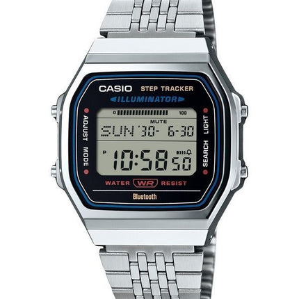 Reloj unisex Casio Vintage Digital Smartphone Link de acero inoxidable de cuarzo ABL-100WE-1A