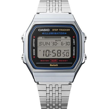 Reloj unisex Casio Vintage Digital Smartphone Link de acero inoxidable de cuarzo ABL-100WE-1A