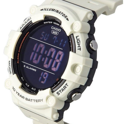 Casio Standard Digital White Resin Strap Cuarzo AE-1500WH-8B2 100M Reloj para hombre