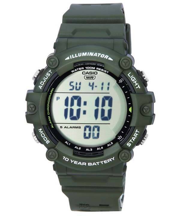 Casio Cuarzo digital estándar AE-1500WHX-3A AE1500WHX-3 100M Reloj para hombre