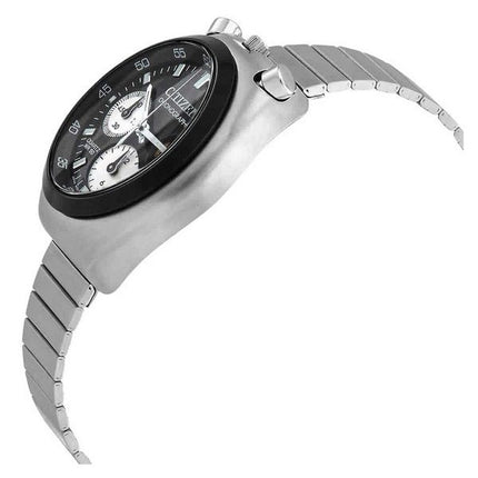 Reloj Citizen Cronógrafo de acero inoxidable con esfera negra y cuarzo AN3660-81E para hombre