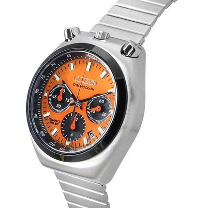 Reloj para hombre Citizen Bullhead Tsnuo cronógrafo edición limitada de acero inoxidable con esfera naranja y cuarzo AN3660-81X