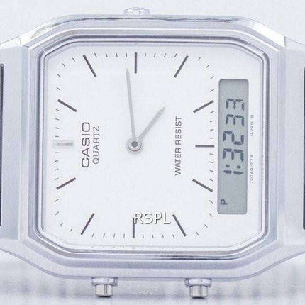 Reloj Casio Vintage Dual Time Alarm Cuarzo analógico digital AQ-230A-7DMQ AQ230A-7DMQ