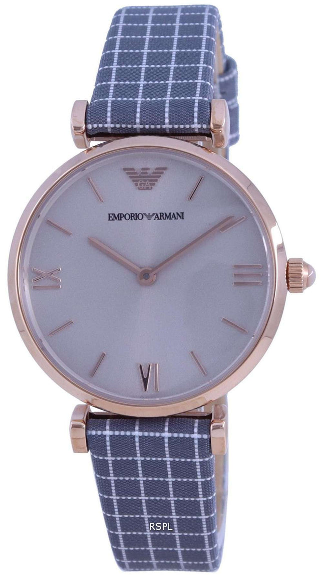 Emporio Armani Gianni T-Bar Grey Dial Quartz AR11386 Reloj para mujer