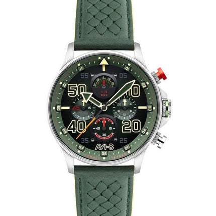 AVI-8 Hawker Typhoon Rb396 Sheila cronógrafo Edición limitada Goch esfera verde cuarzo AV-4093-08 Reloj para hombre