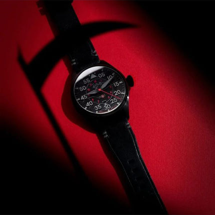 AVI-8 Hawker Hurricane Clowes Automatic Night Reaper Limited Edition Night Shadow Black Dial AV-4097-05 Mens Watch