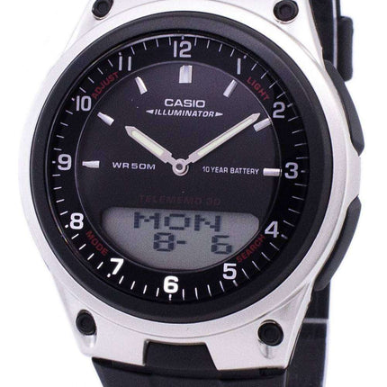 Reloj Casio Analógico Digital Telememo iluminador AW-80-1AVDF AW-80-1AV hombre