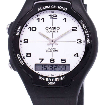 Reloj Casio Analógico Digital Dual Time AW-90H-7BVDF AW-90H-7BV hombre