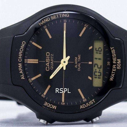 Reloj Casio alarma cronógrafo doble tiempo cuarzo AW-90H-9EVDF AW90H-9EVDF de los hombres