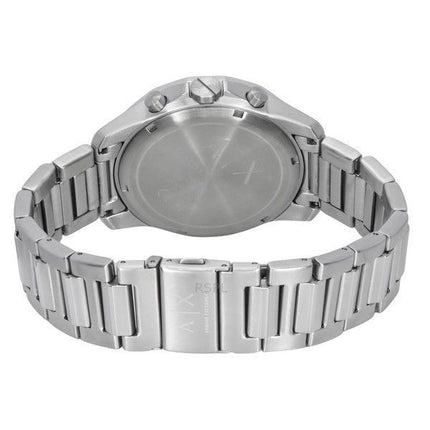 Armani Exchange Reloj cronógrafo de acero inoxidable con esfera plateada y cuarzo AX1742 para hombre