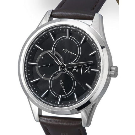 Armani Exchange correa de cuero multifunción esfera negra cuarzo AX1868 Watch de Men es